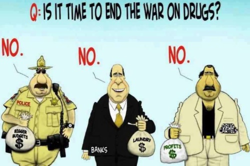Is it time to end the war on drugs???? Police - No - Bigger budgets  Banks - No - Money Laundering - Drug cartels - No - Bigger profits